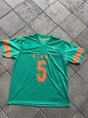 Vintage Signal Miami Hurricanes #5 Football Jersey